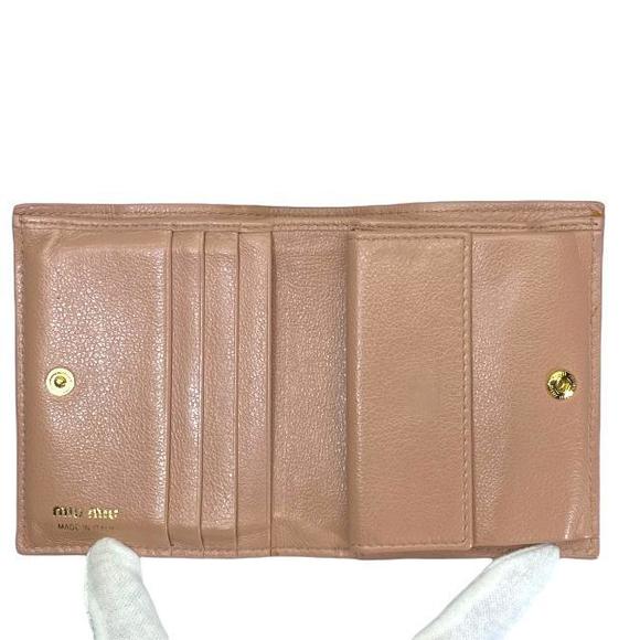 MIU MIU Wallet Folding Wallet Mini Wallet Pink Multi - Picture 6 of 10